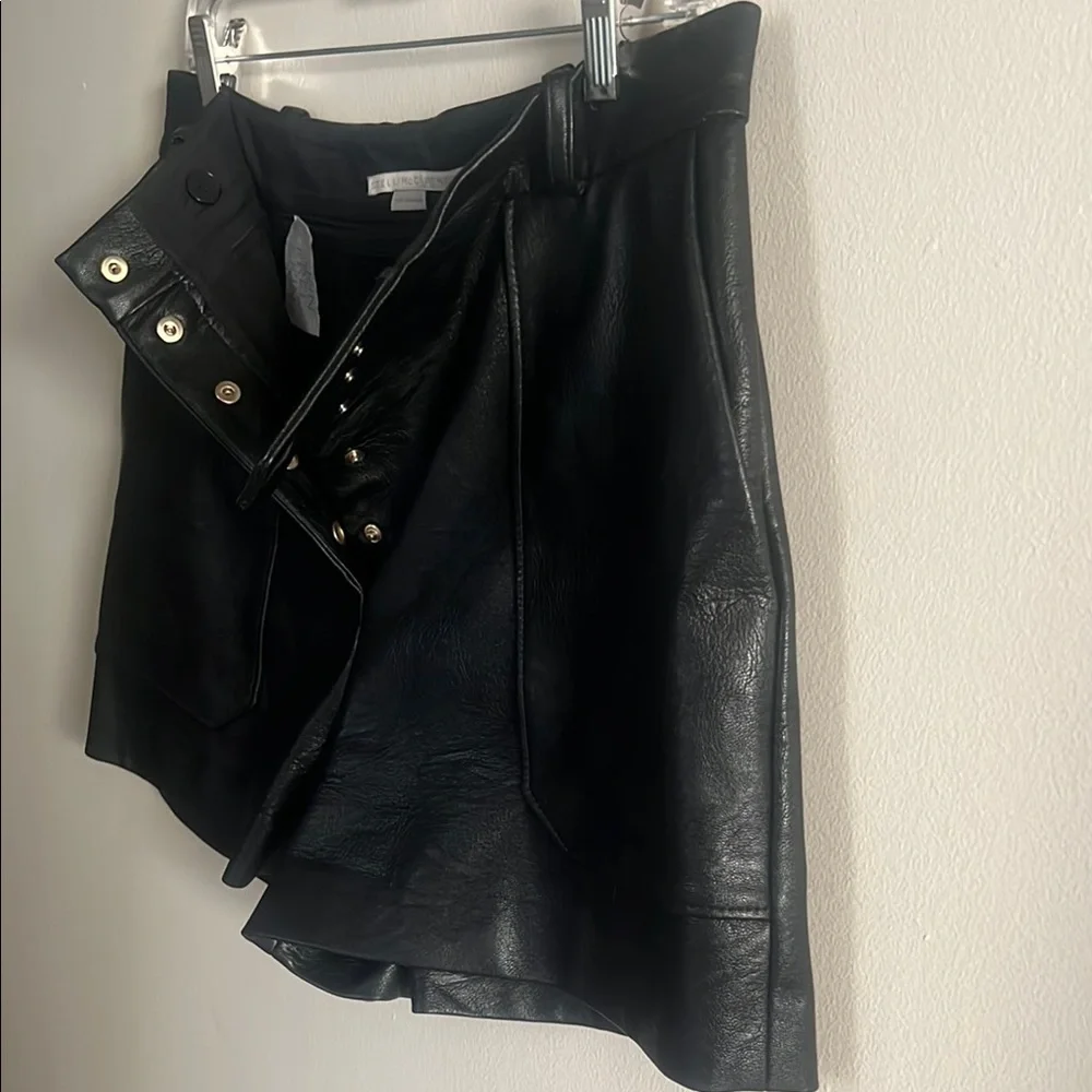 Stella McCartney Black Leather Shorts - Picture 6 of 6